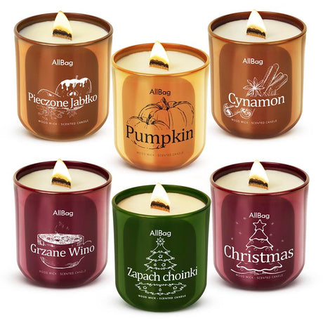 Świece sojowe zapachowe ZESTAW 6 szt.