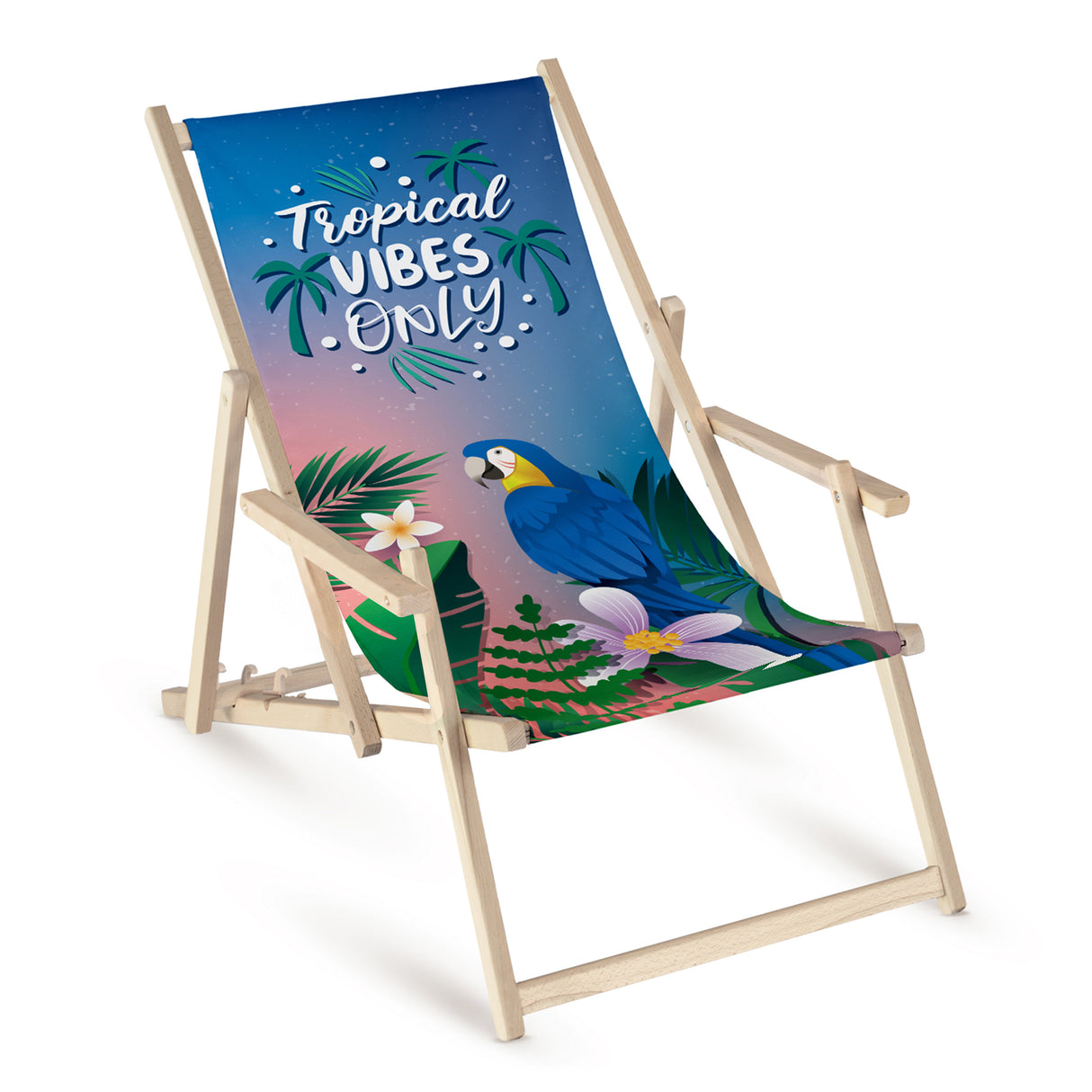 Leżak z Podłokietnikiem Tropical Vibes Only