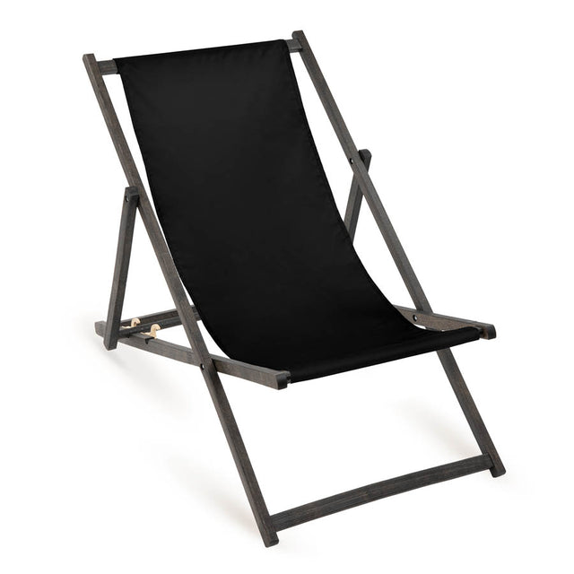 Leżak drewniany - RÓŻNE KOLORY - Czarny Stelaż Czarny