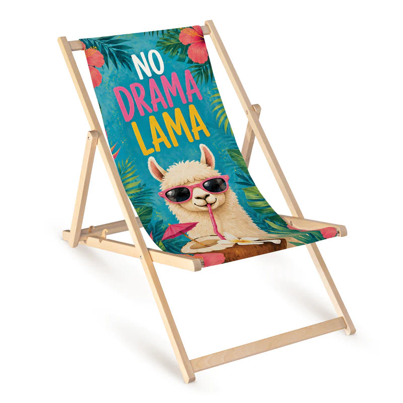 Leżak drewniany LATO NO DRAMA LAMA