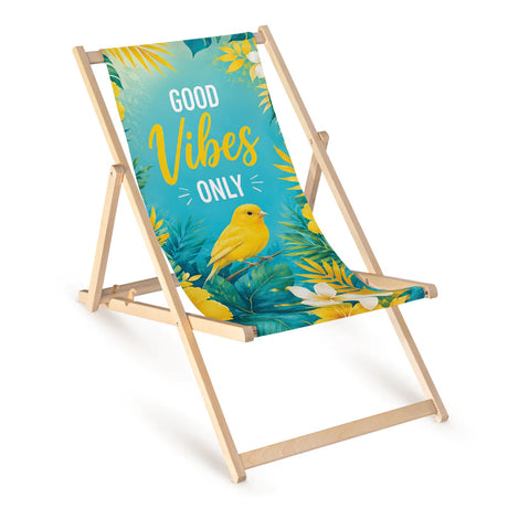 Leżak drewniany LATO GOOD VIBES ONLY