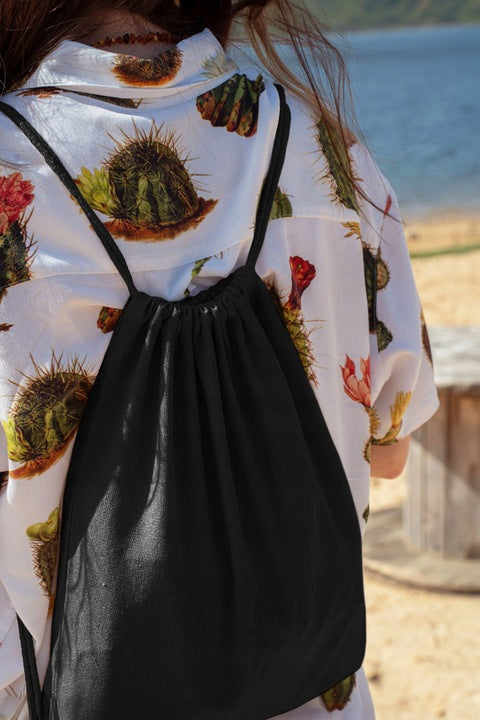 Plecak worek bawełniany 340x400mm Czarny