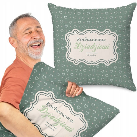 Poduszka na dzień Dziadka - Kochanemu Dziadkowi Prezent na Dzień Dziadka