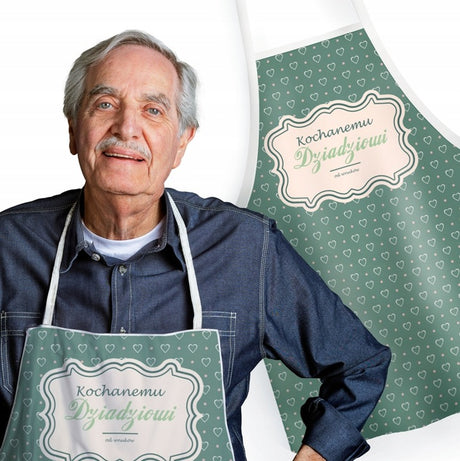 Fartuch Kuchenny z nadrukiem Kochanemu Dziadziowi Prezent na Dzień Dziadka