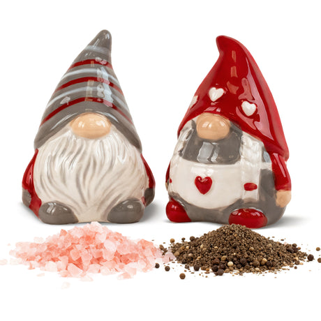 Ceramiczne figurki na przyprawy z motywem Krasnala