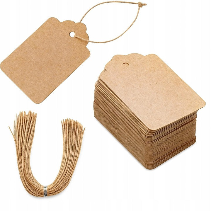 Papierowe zawieszki na prezenty świąteczne 30szt.