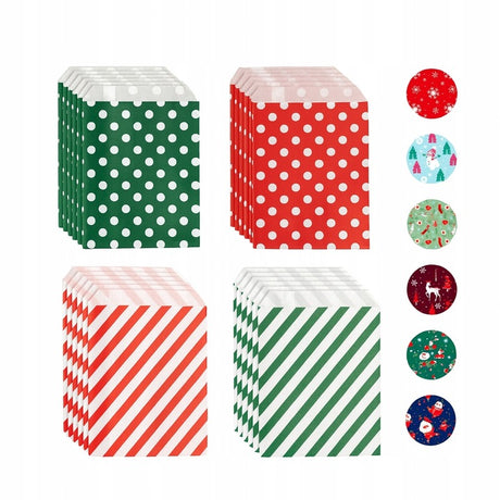 Papierowy kalendarz adwentowy Czerwono-zielony