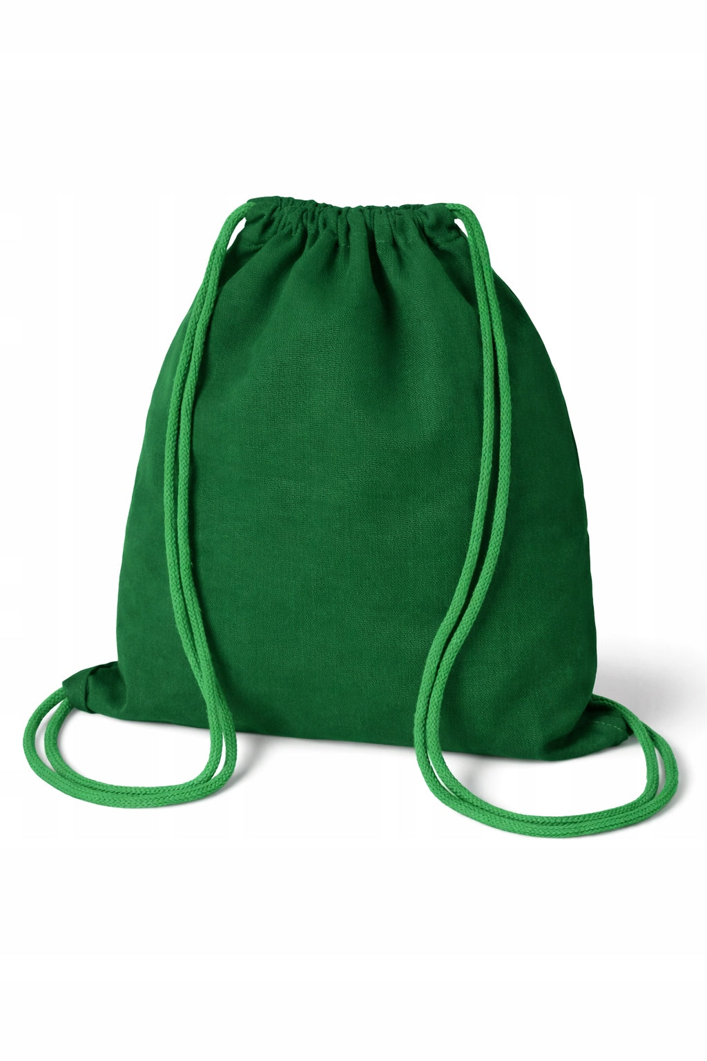 Plecak worek bawełniany Zielony 340x400mm