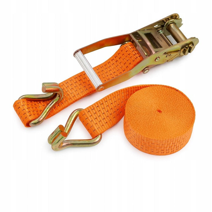 Pomarańczowy pas mocujący z napinaczem 6m