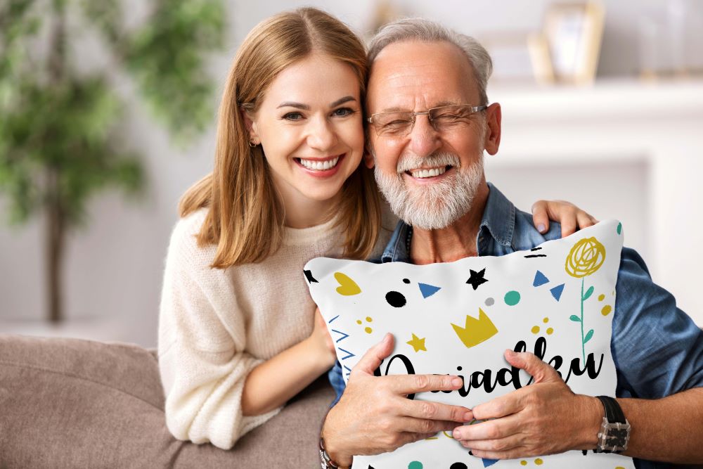 Zestaw Torba Bawełniana,Kubek,Poduszka Dziadku Rządzisz Prezent na Dzień Dziadka