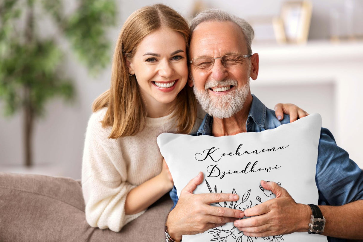 Zestaw personalizowany Torba Bawełniana,Kubek,Poduszka Kochanemu Dziadkowi+Imię Prezent na Dzień Dziadka