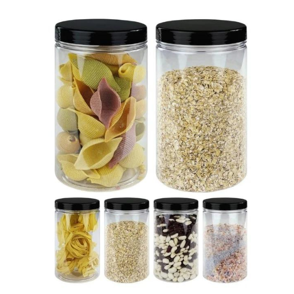 Pojemnik słoik plastikowy 1250ml 6szt.