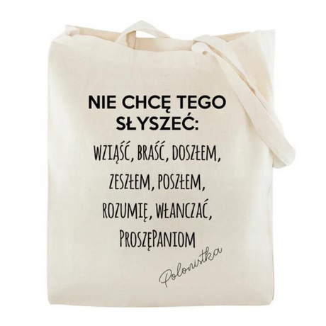 Prezent na dzień nauczyciela TORBA BAWEŁNIANA POLONISTKI
