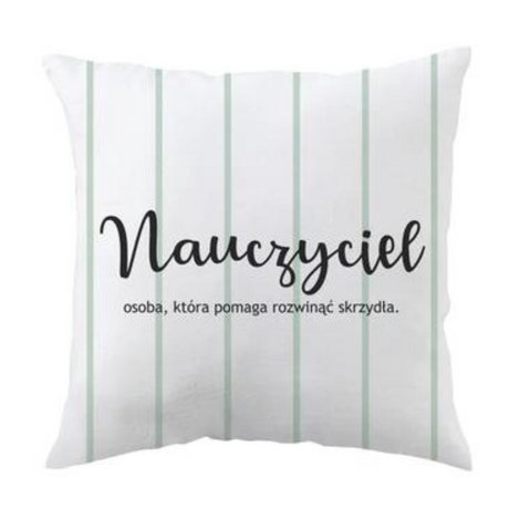 Prezent na dzień nauczyciela PODUSZKA POMAGA ROZWINĄĆ SKRZYDŁA