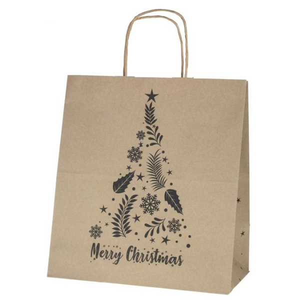 Torby świąteczne 300x170x340mm MERRY CHRISTMAS
