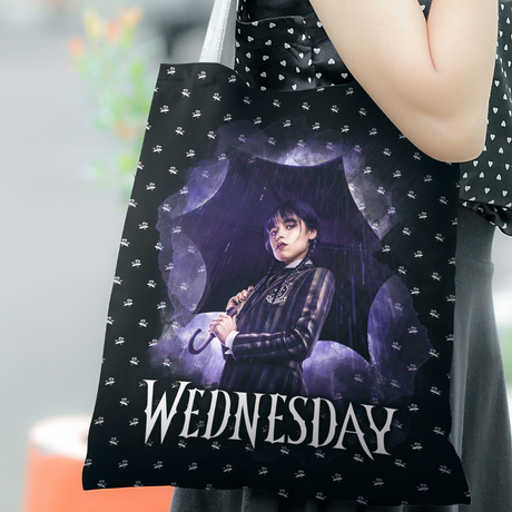 Torba materiałowa WEDNESDAY ADDAMS 35x45cm