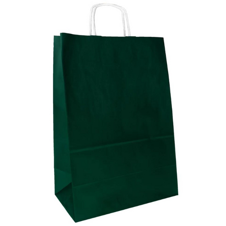 Torba papierowa 305x170x425mm Ciemnozielona
