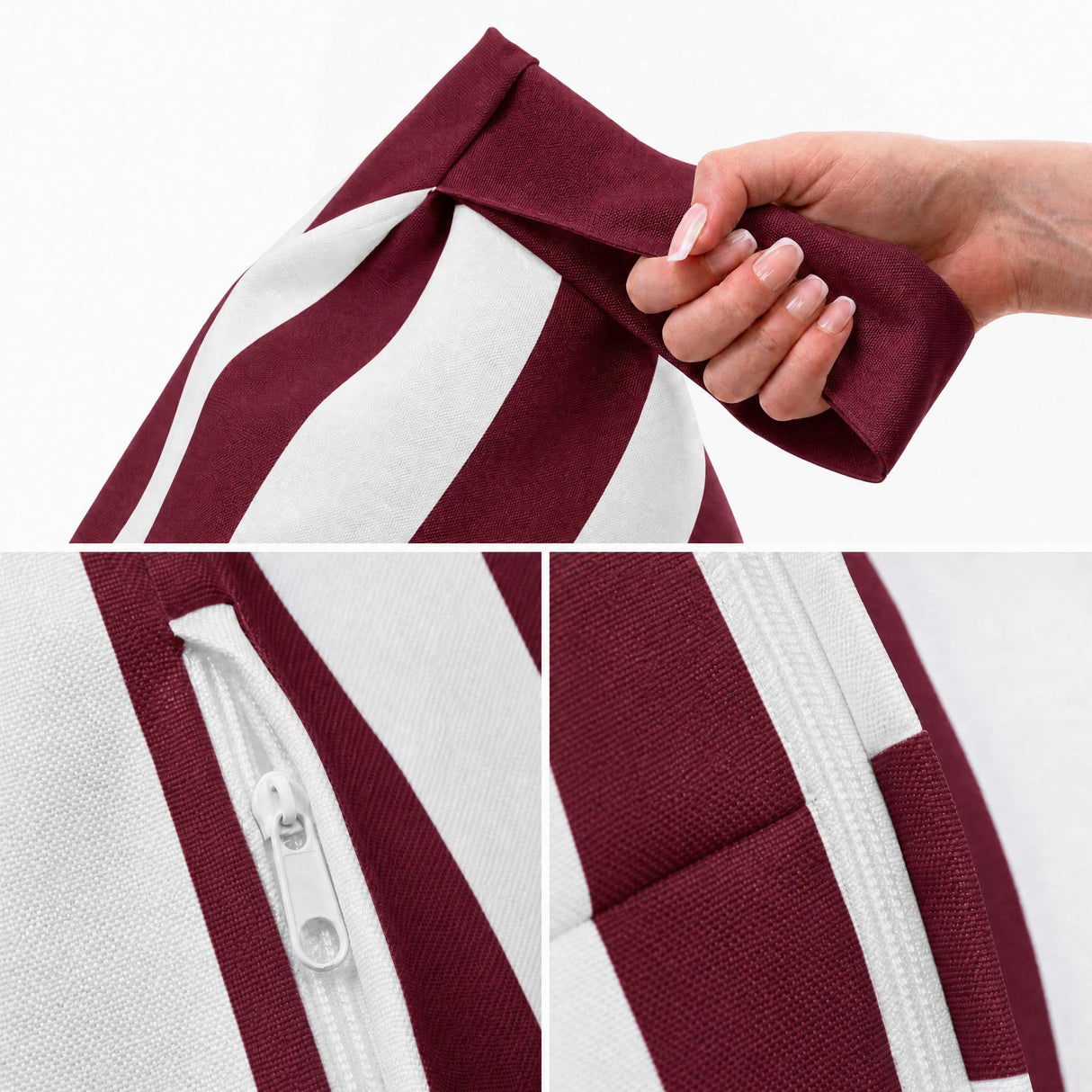 Pufa Pillow XL OXFORD Paski Kolorowe