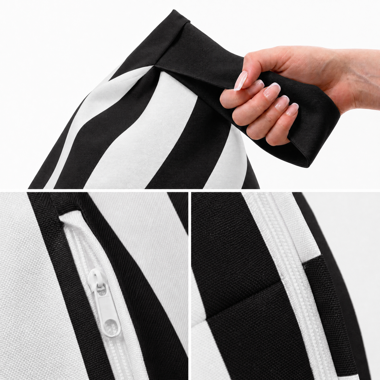 Pufa Pillow XXL OXFORD Paski Kolorowe