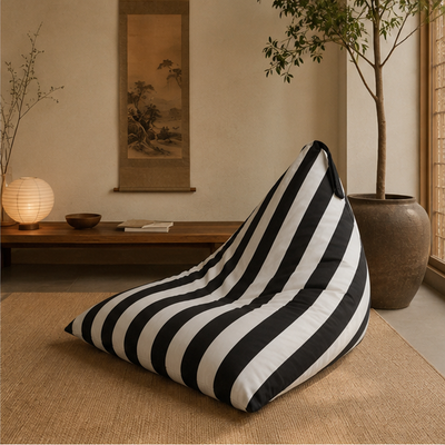 Pufa Pillow XXL OXFORD Paski Kolorowe
