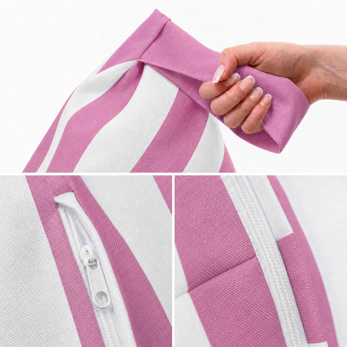 Pufa Pillow XL OXFORD Paski Kolorowe