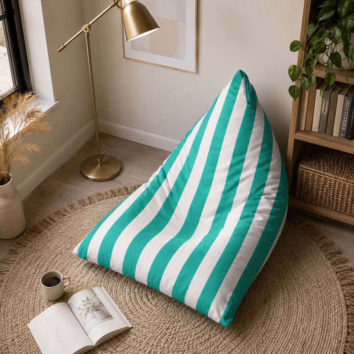 Pufa Pillow XL OXFORD Paski Kolorowe