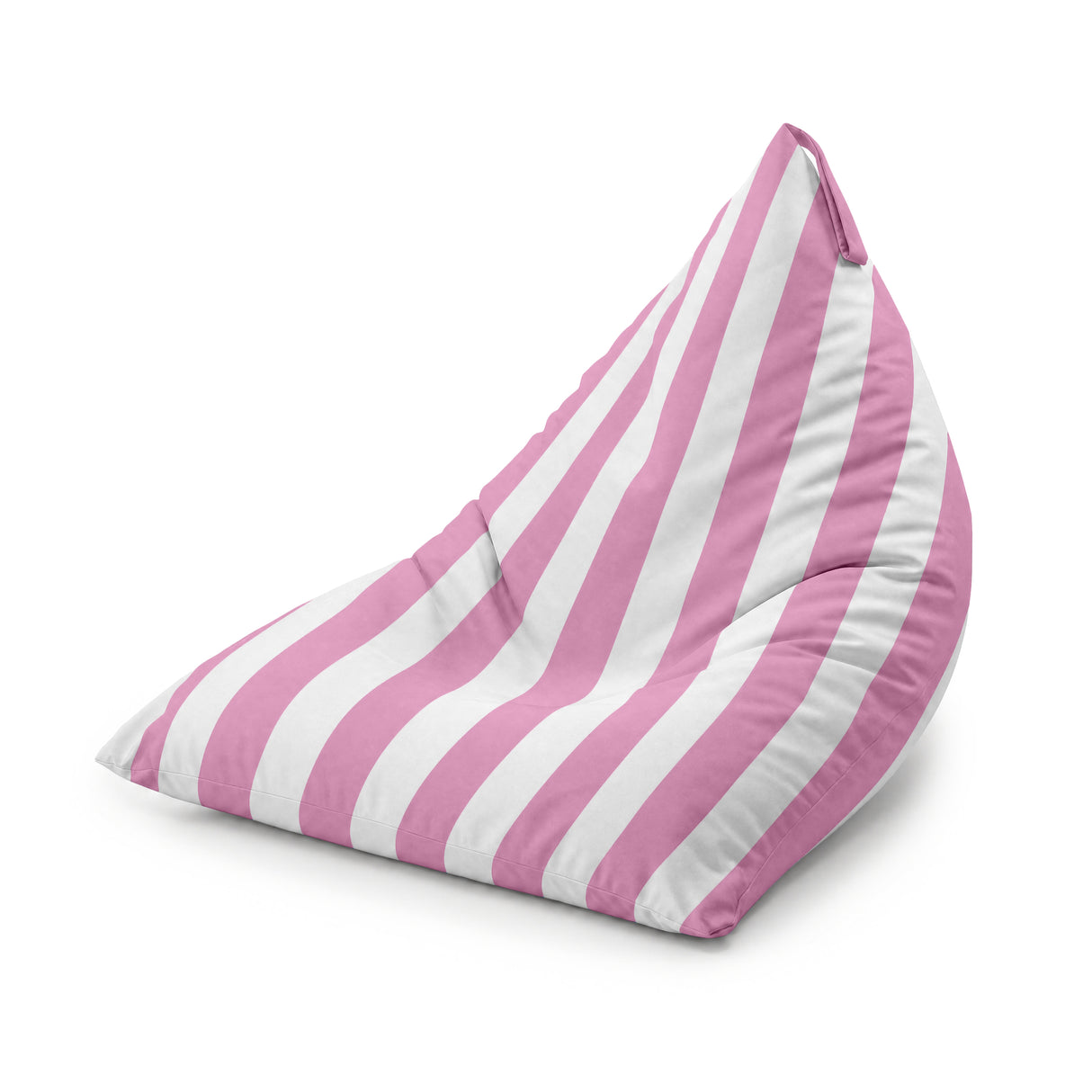 Pufa Pillow XL OXFORD Paski Kolorowe Różowy