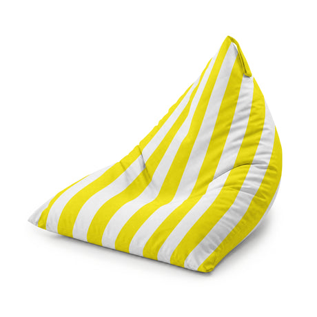 Pufa Pillow XL OXFORD Paski Kolorowe Żółty