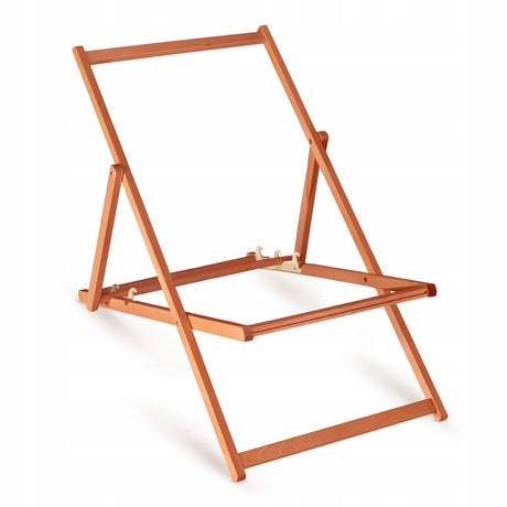 Leżak drewniany LEMON RED - Pomarańczowy Stelaż