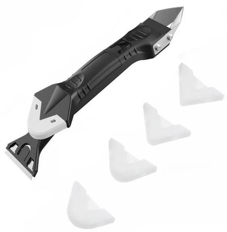 Skrobak do usuwania silikonu i fug + 5 wymiennych końcówek