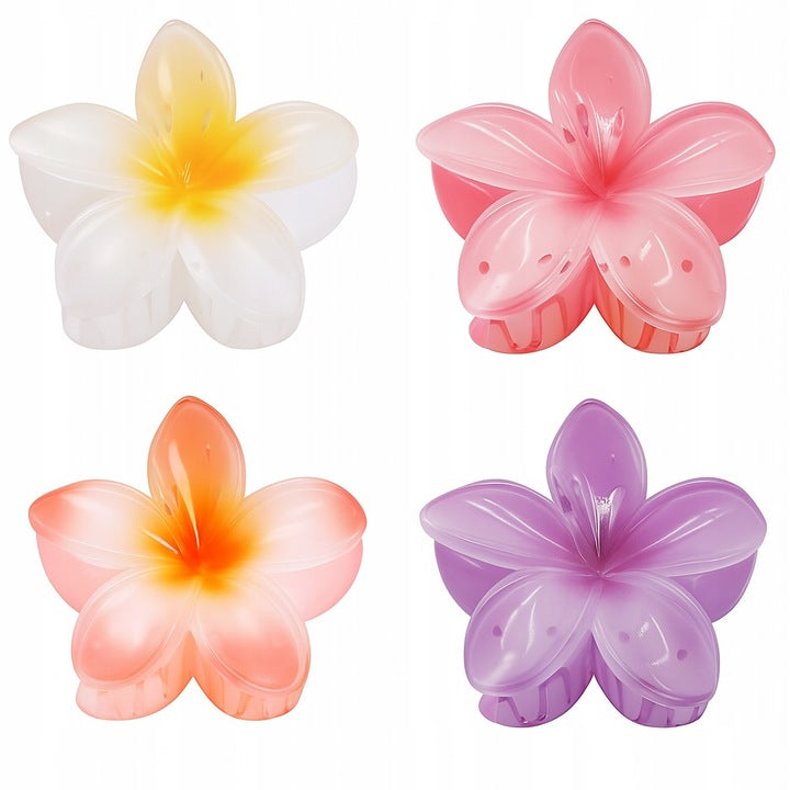 Hawajskie spinki do włosów kwiaty 3D