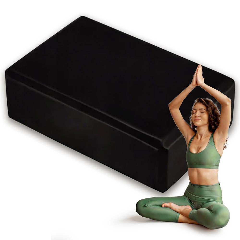 Czarna kostka do jogi