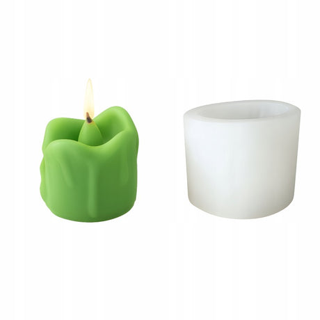 Silikonowa forma do świec kształt topniejącej świecy 3D