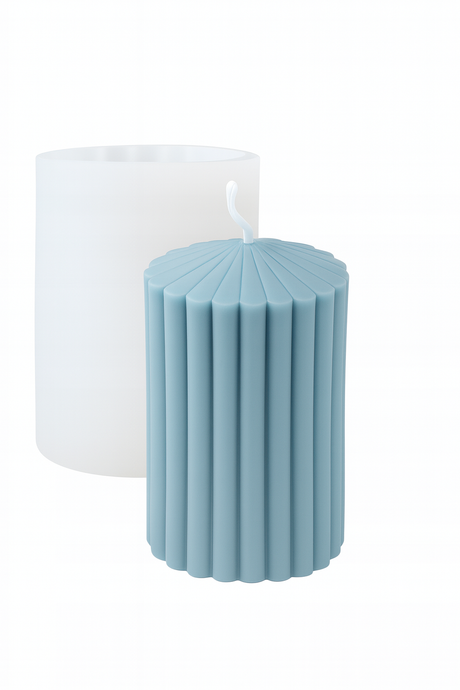 Silikonowa forma do świec żłobiona