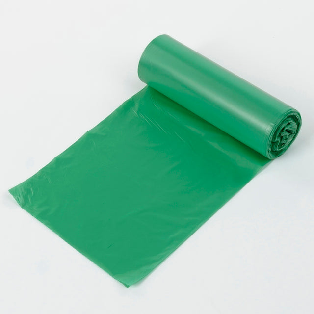 Zielone worki na śmieci z recyklingu 35 L