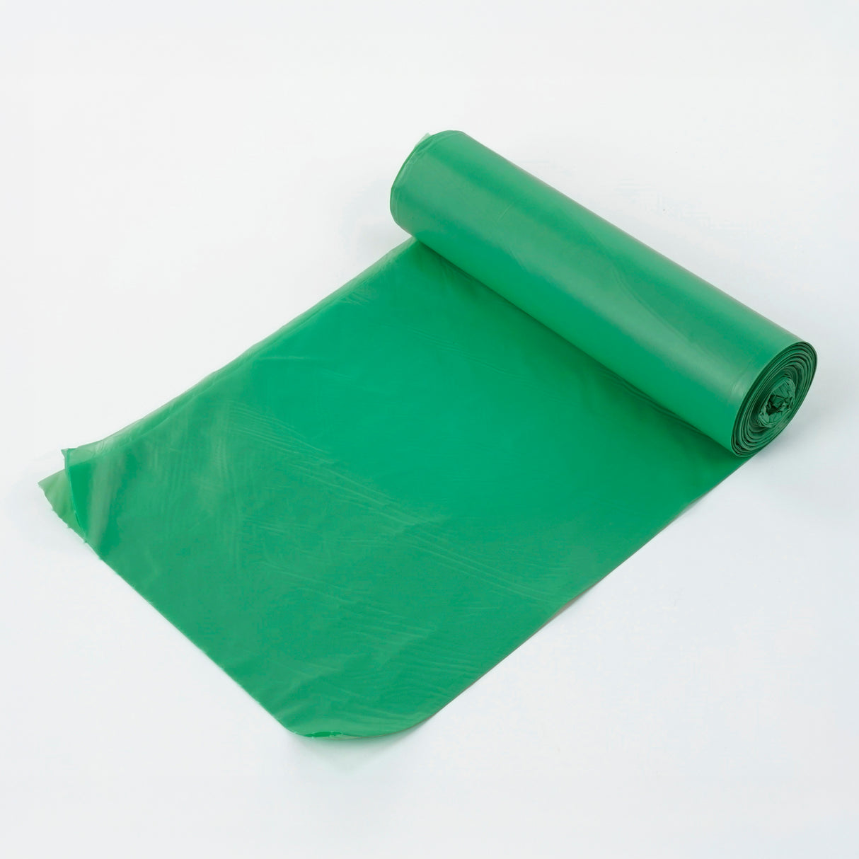 Zielone worki na śmieci z recyklingu 120 L