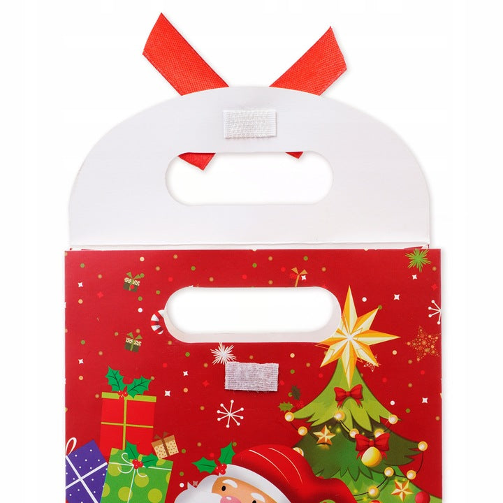 Świąteczne torebki papierowe Mikołaj 3szt.