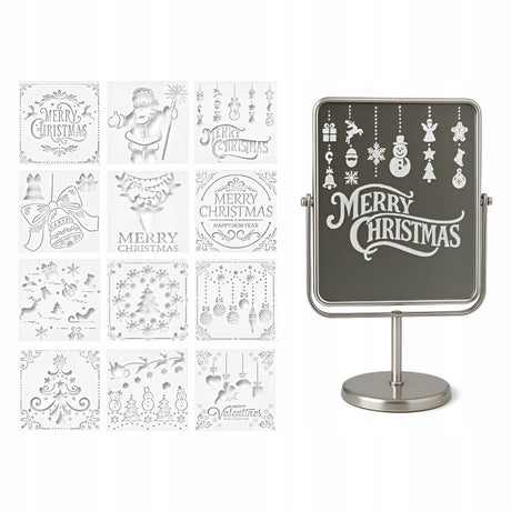 Szablony do sztucznego śniegu Merry Christmas