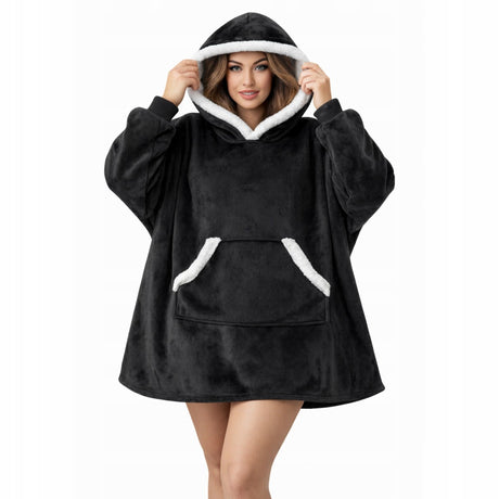Szara kocobluza oversize