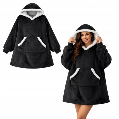 Szara kocobluza oversize