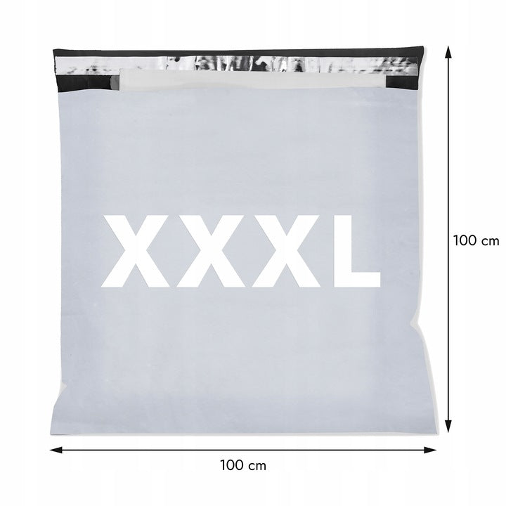 Szare foliopaki kurierskie XXXL 1000x1000mm 50szt