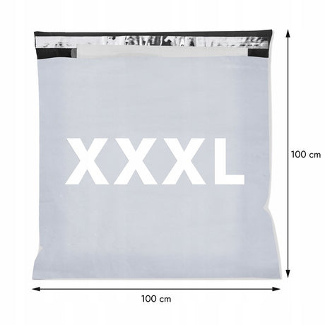 Szare foliopaki kurierskie XXXL 1000x1000mm 50szt