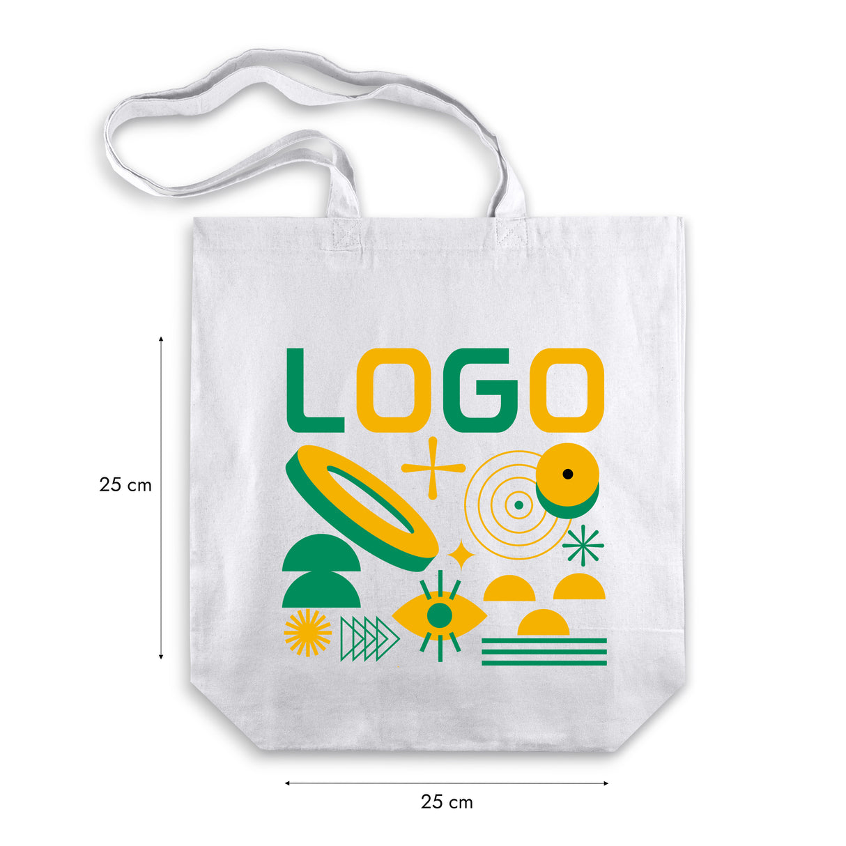 Torba Bawełniana z Własnym Nadrukiem 380x80x420mm 145g/m2 Biała