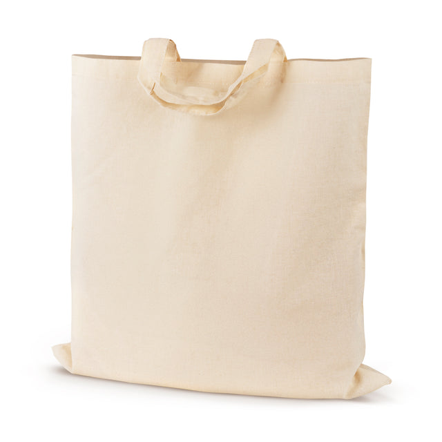 Torba bawełniana 380x420mm z Zieloną Kieszonką Uchwyt: 35cm - Ecru