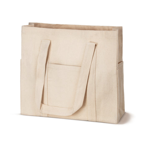 Torba Bawełniana z Kieszeniami 380x100x100x350mm Ecru