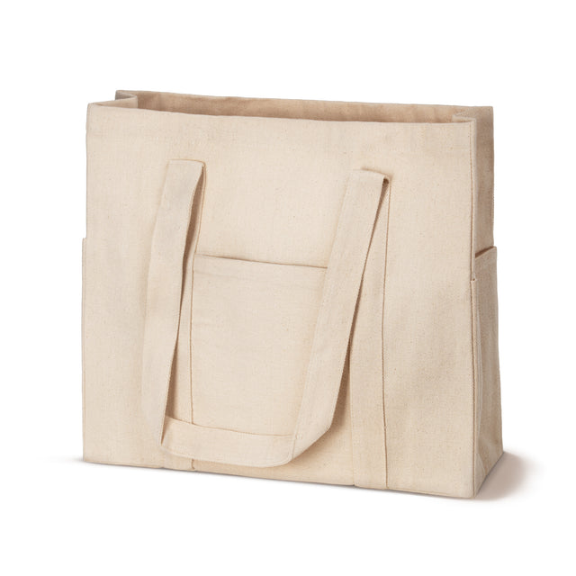 Torba Bawełniana z Kieszeniami 380x100x100x350mm Ecru