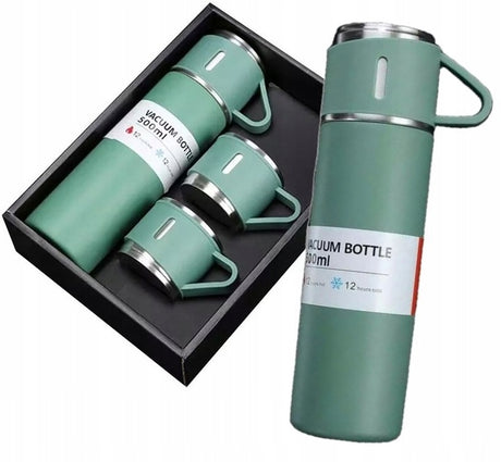 Termos Kubek Termiczny 500ml + Kubki RÓŻNE KOLORY Zielony