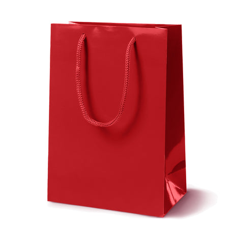 Torba laminowana z uchwytem sznurkowym 170x70x250mm Czerwona