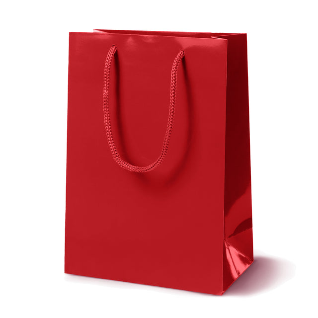 Torba laminowana z uchwytem sznurkowym 170x70x250mm Czerwona