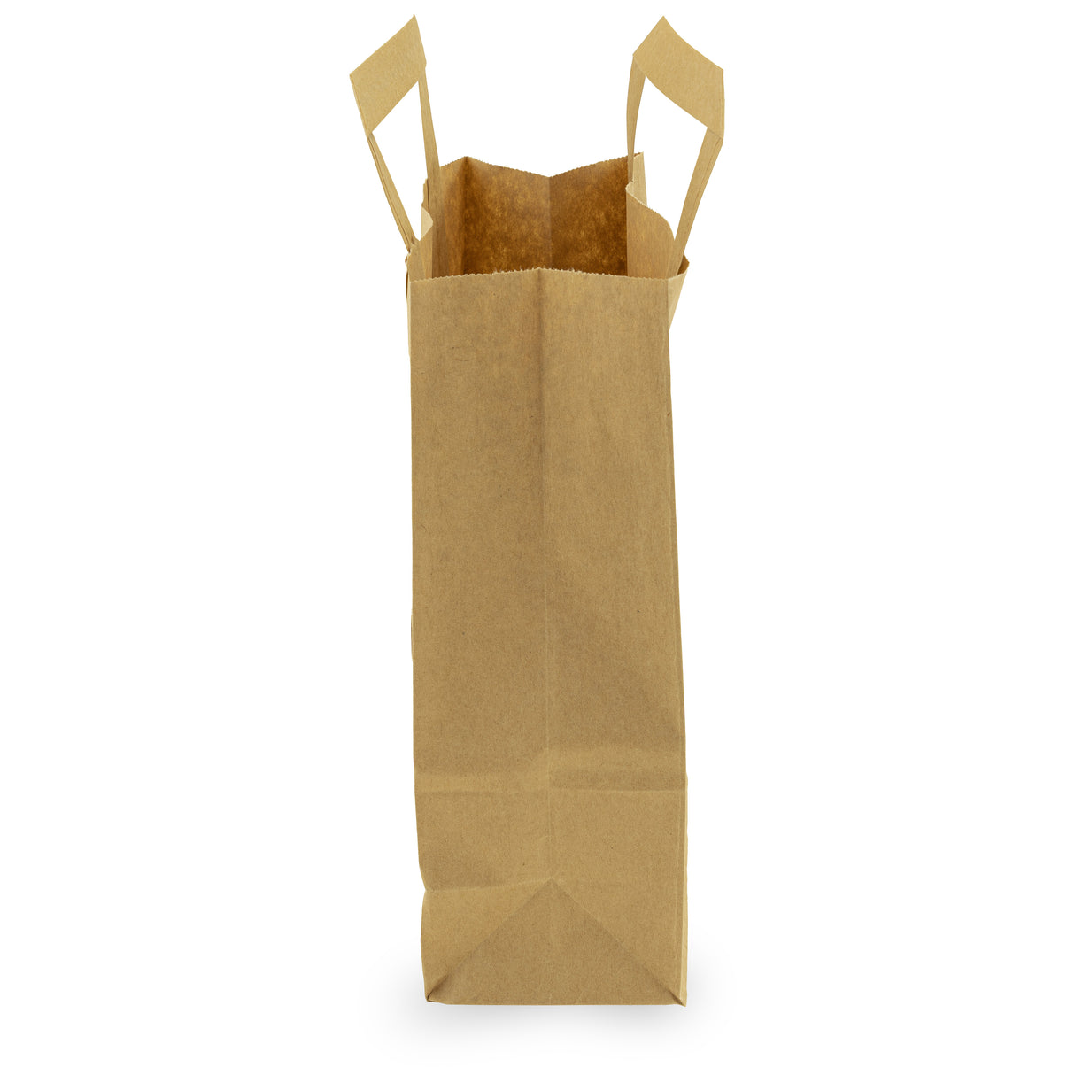 Torba papierowa z uchwytem płaskim 180x80x230mm Brązowa